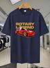 81A 2025 Summer Lightweight Breathable 100% Polyester T-shirt - Sporty Graphic Print Short Sleeve Tee with Round Neck