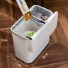 Hanging Kitchen Trash Can with Sliding Lid and Inner Bucket for Household Use