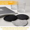 10 Stück Filz Untersetzer Set 10cm Rund Verbrühschutz Hitzebeständig Getränke Tasse Teller Platzsets Tischschoner Pad Küchenzubehör