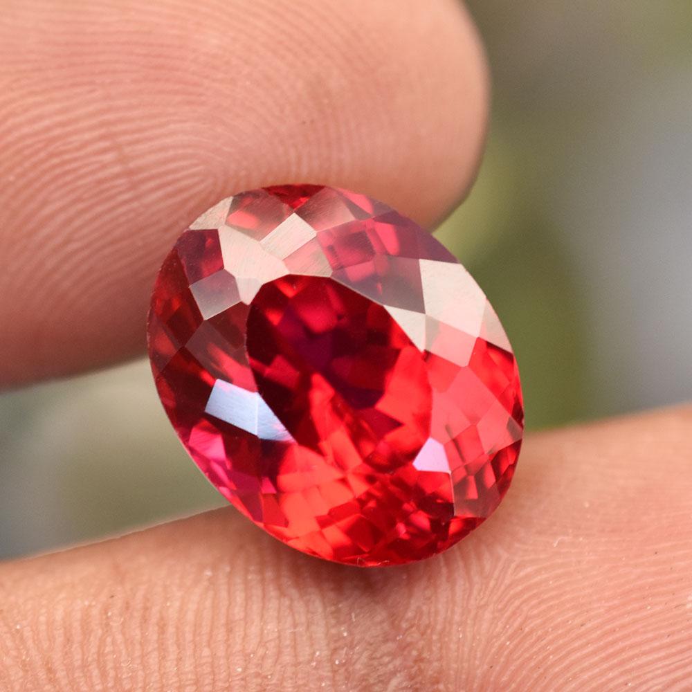 CERTIFIED 14 Ct Cushion Cut NATURAL Red Ruby Loose Gemstone For Anniversary