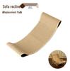 Fairy Meow Sisal Cat Bed & Scratcher Recliner: Wear-Resistant, Breathable, Shed-Free Hemp Chair Mat.
