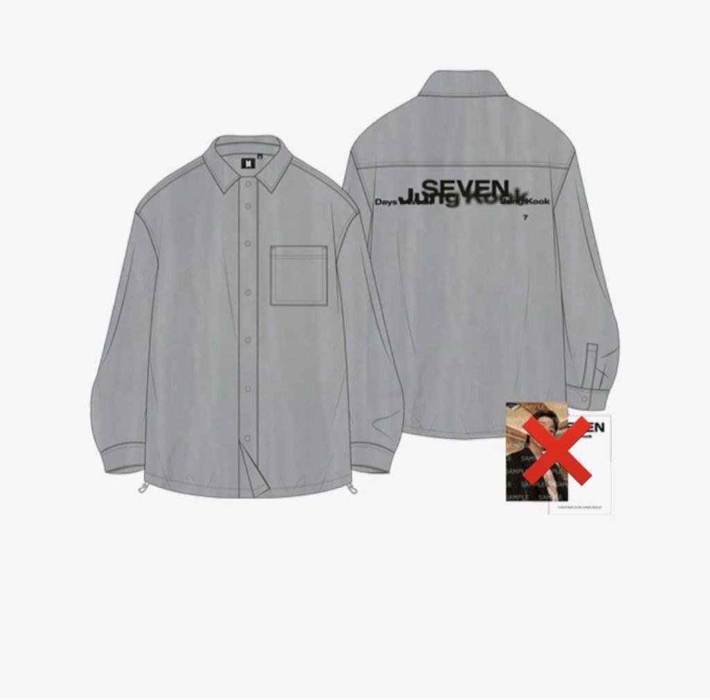 [USED] BTS JUNGKOOK seven shirt