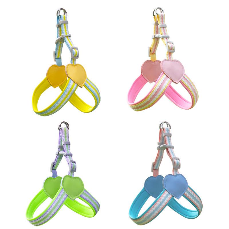 Dog Leash Vest Type Pet Leash Adjustable Small Medium Large Dog Breast Strap Teddy Pet Supplies