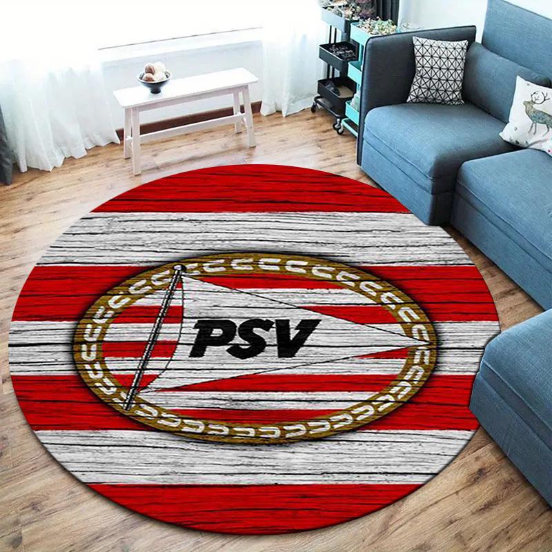 Philips Sport Vereniging Round Area Rug,Carpet Rug for Living Room Bedroom Sofa Playroom Decor,Non-slip Floor Mat