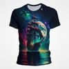 Segelboot Piratenschiff Grafik T-Shirts Herren 3D-Druck Kurzarm Tee Tops Lässig Herren Übergröße Streetwear T-Shirt Ropa Hombre