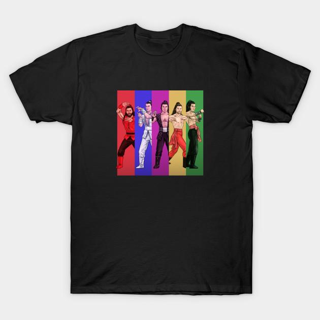 Men Black Print T-shirt 5 Deadly Venoms Color Collage No-Cut Transfer Paper Print Cotton Tshirt L чёрный