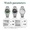 OPK Men's Casual Business Watch White Octagonal Case Grid Dial Date Waterproof Luminous Stainless Steel