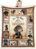 1pc Print Dachshund Weiner Dog Blanket Gifts for Dog Lovers Family Blankets Throw Home Sofa Lunch Break Student Nap Gifts