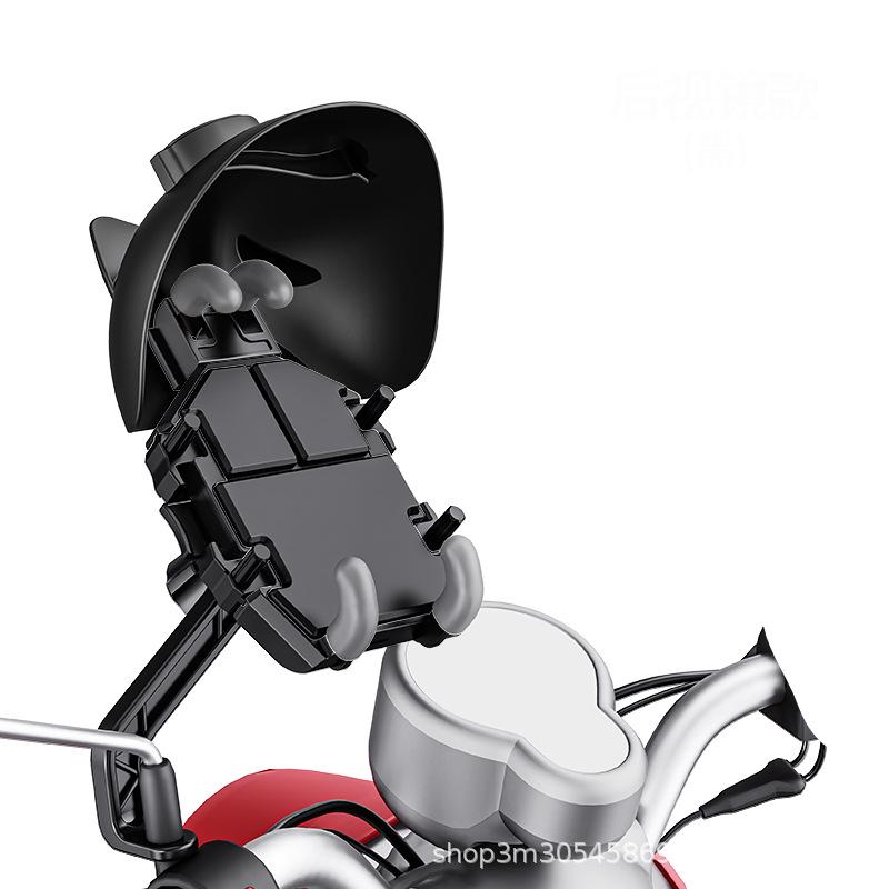 Shockproof Anti-theft Eight-Claw Motorcycle Phone Holder for Electric and Delivery Bikes