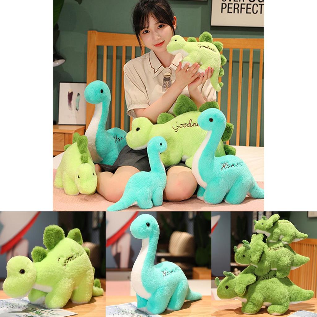 Jurassic Dinosaurier Park Plüschtier Grüner Stegosaurus Dreieckiger Drache Tyrannosaurus Rex Cartoon Stofftier