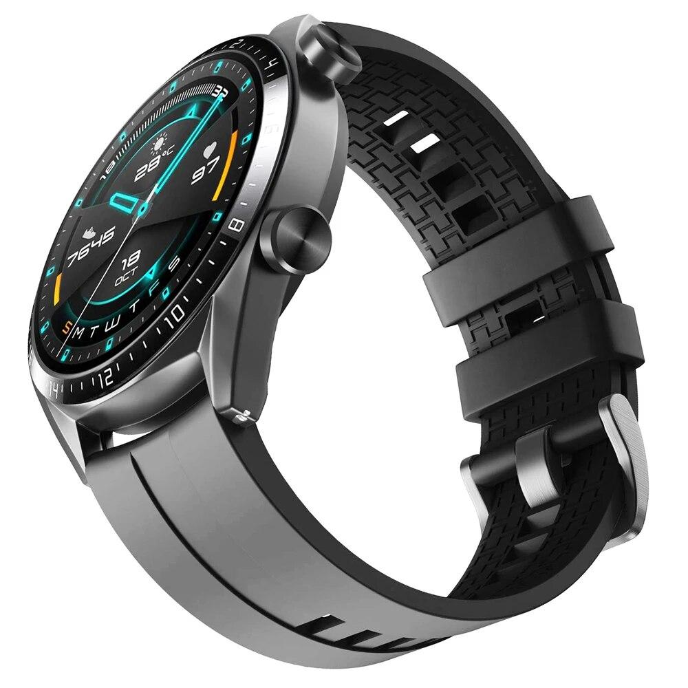 20 mm 22 mm klokkerem for Samsung Galaxy watch 5/pro/4/classic/Active 2 Silicone Sport armbånd huawei watch gt 3-pro-2-2e strap