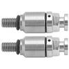 2pcs M5x0.8 Aluminium Alloy Fork Air Bleeder Pressure Relief Valve Replacement for CRF150R CR125R CR250R CRF250R Silver