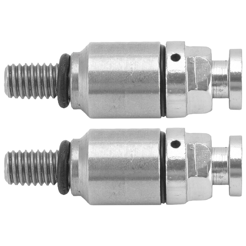 2pcs M5x0.8 Aluminium Alloy Fork Air Bleeder Pressure Relief Valve Replacement for CRF150R CR125R CR250R CRF250R Silver