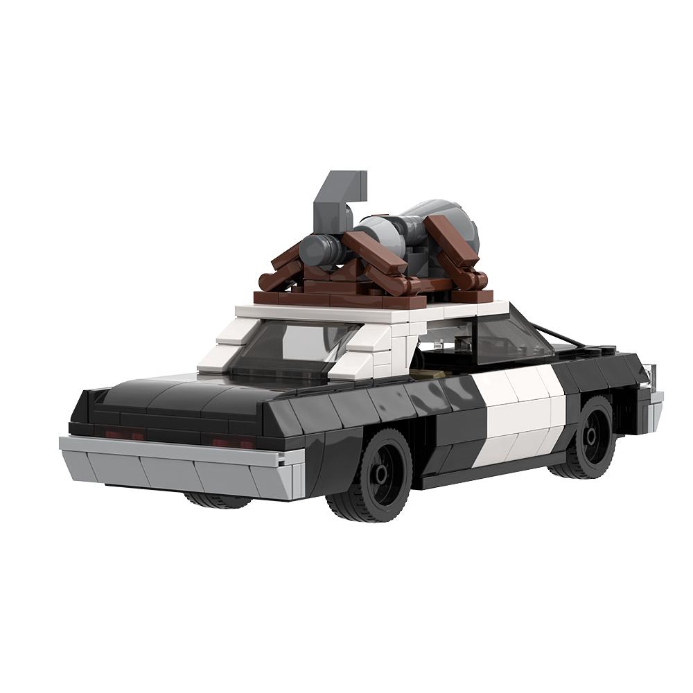 Gobricks MOC The Bluesmobile Pickup Truck VBluess Brotherss Mini Supercar Speed BluesMobiles Car Building Block Model Toy Gift