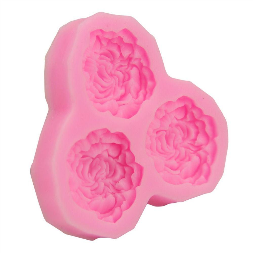 DIY 3D Rose Shape Mold Ice Cream Tools Fondant Mold Gift Chocolate Mould