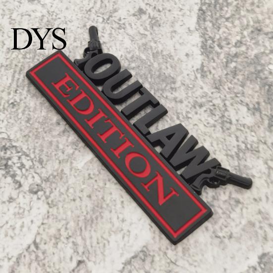Sunproof Car Sticker 3D Metal Emblem OUTLAW Chrome Letter for Body Long-lasting Decal & Tailgate Zinc Alloy Auto Badge Waterproof Scratch-Resistant