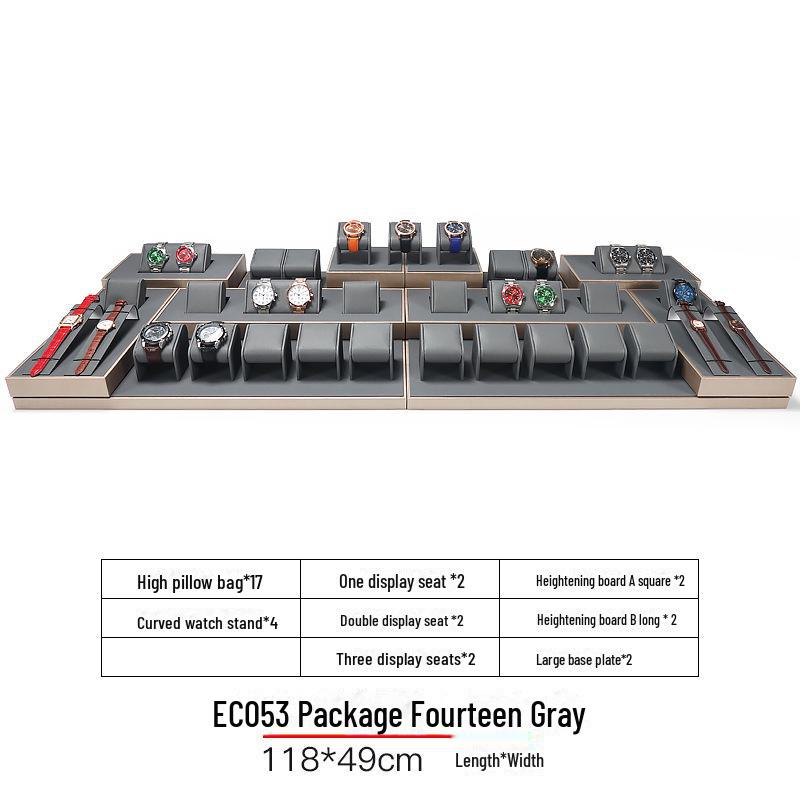 Digu Gray Multi-Grid Jewelry Display Stand