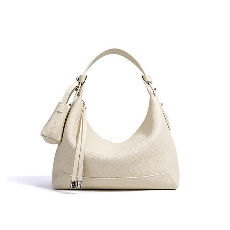 Large Capacity Versatile Women's Crossbody Bag With Niche Design Cowhide Armpit Office Worker's Hand-held Shoulder