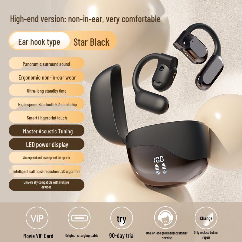 Akıllı Yapay Zeka-M62 Bluetooth Açık Kulak Çeviri Kulaklıkları - Yüksek Kapasiteli, Kablosuz.