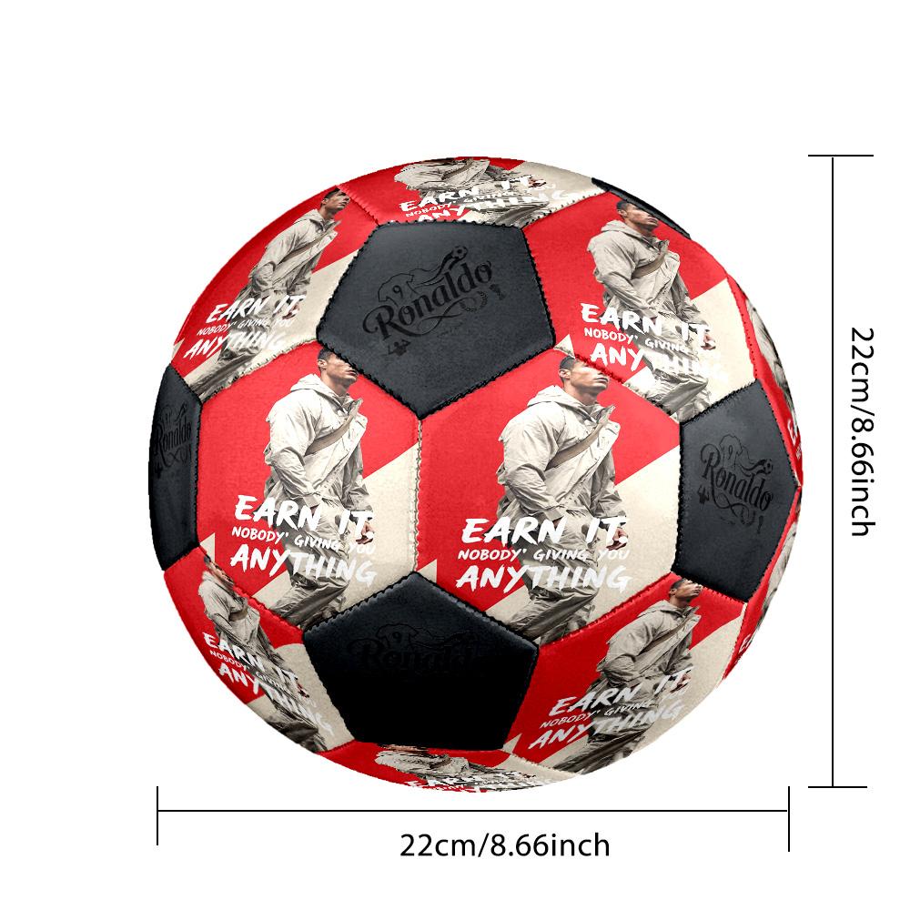 Ronaldo's Cristiano Ronaldo's Legacy Size 5 Soccer Ball Machine Sewn Indoor/Outdoor Universal Football perfect gift for sports enthusiasts