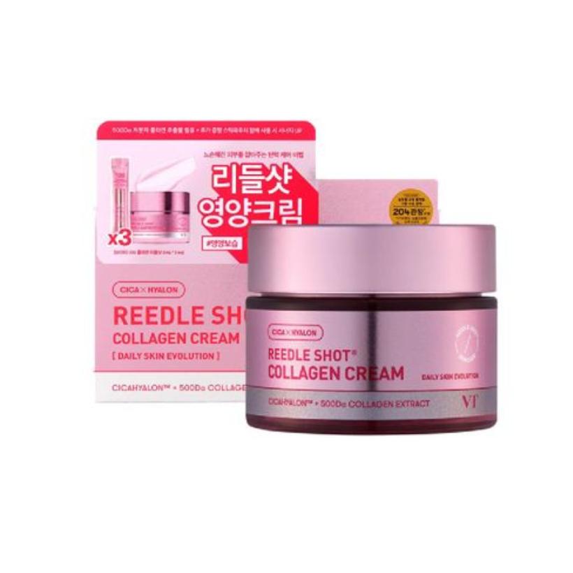 

VT Cosmetics Collagen Reedle Shot Cream Special Set 50ml + Reedle Shot 2ml*3 Firming & Elasticity Care