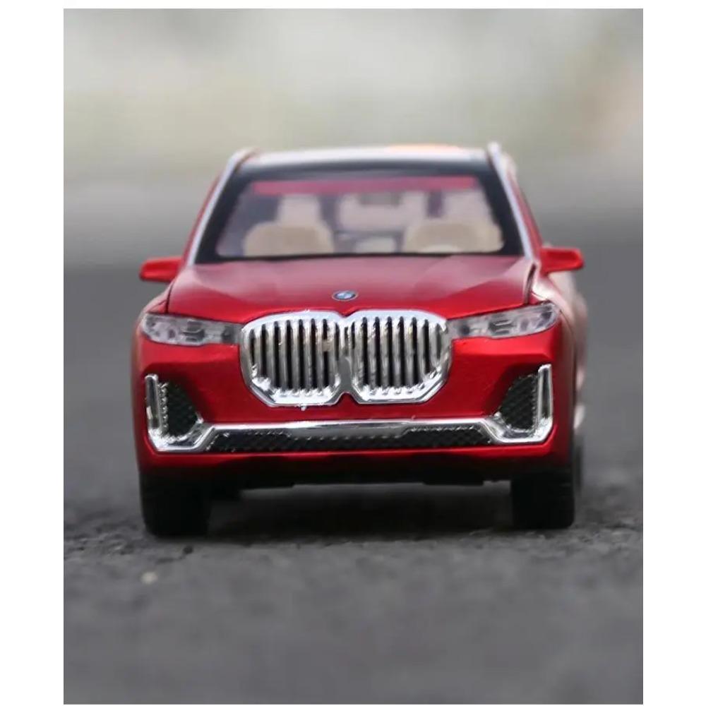 1/32 BMW X7 Off Road SUV Alloy Metal Diecast Model Car Home Trendy Toy Decorations Micro Vehicles Pull Back with Light Birthday