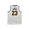Nike X NBA Collaboration Tank Top Los Angeles Lakers James Brand Logo Letter Crew Neck Basketball Sleeveless Kids tops White 3Z2B7BZ1P-LAKJL