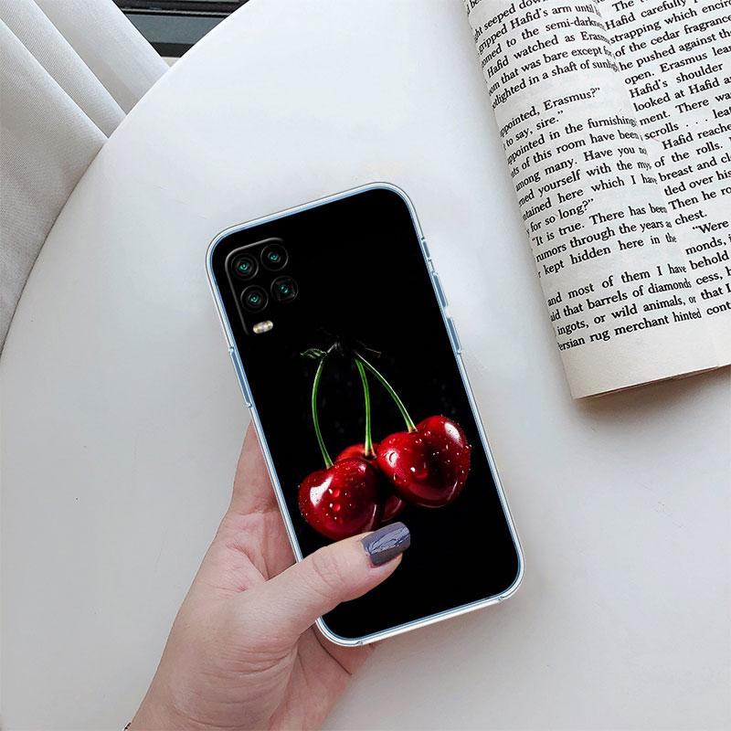 Kirsch-Sommerfrucht Transparente Handyhülle für Motorola Moto Edge Plus G200 G23 E13 E15 E20 E30 G62 G71 G72 G75 G24 G15 Power