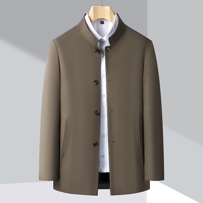Vårnye mulberry silkejakke herre vår- og høststativ krage business casual strykefri jakke