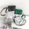 New Box Style Small Square Crossbody Bag Women Casual Purses Mini Fashion Clutch Bag 2D Cartoon Shoulder Bags Unique Trend Packs