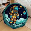 1pc Astronaut, Space Exploration Automatic Open/Close Umbrella, Folding Compact Umbrella with Lightweight Design for Women/Men yy251028237