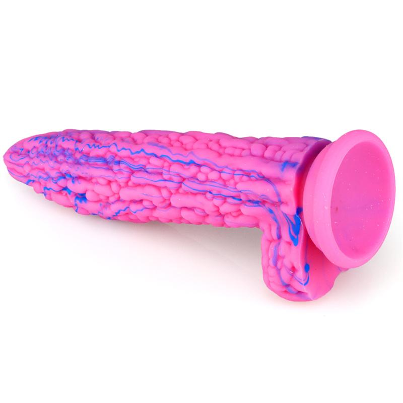 Female Bitter Gourd Silicone Simulation Dildo Masturbation Device for Men and Women Anal Expansion Anus Adult Products