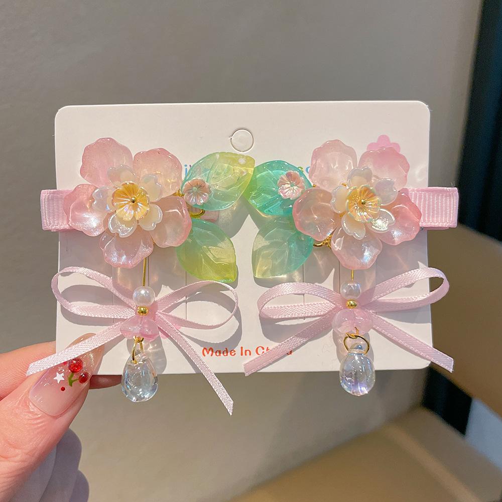 Chinese Style Hanfu Hairpin Set for Girls - Includes Hair Clips, Swaying Tassels, and Butterfly Accessories