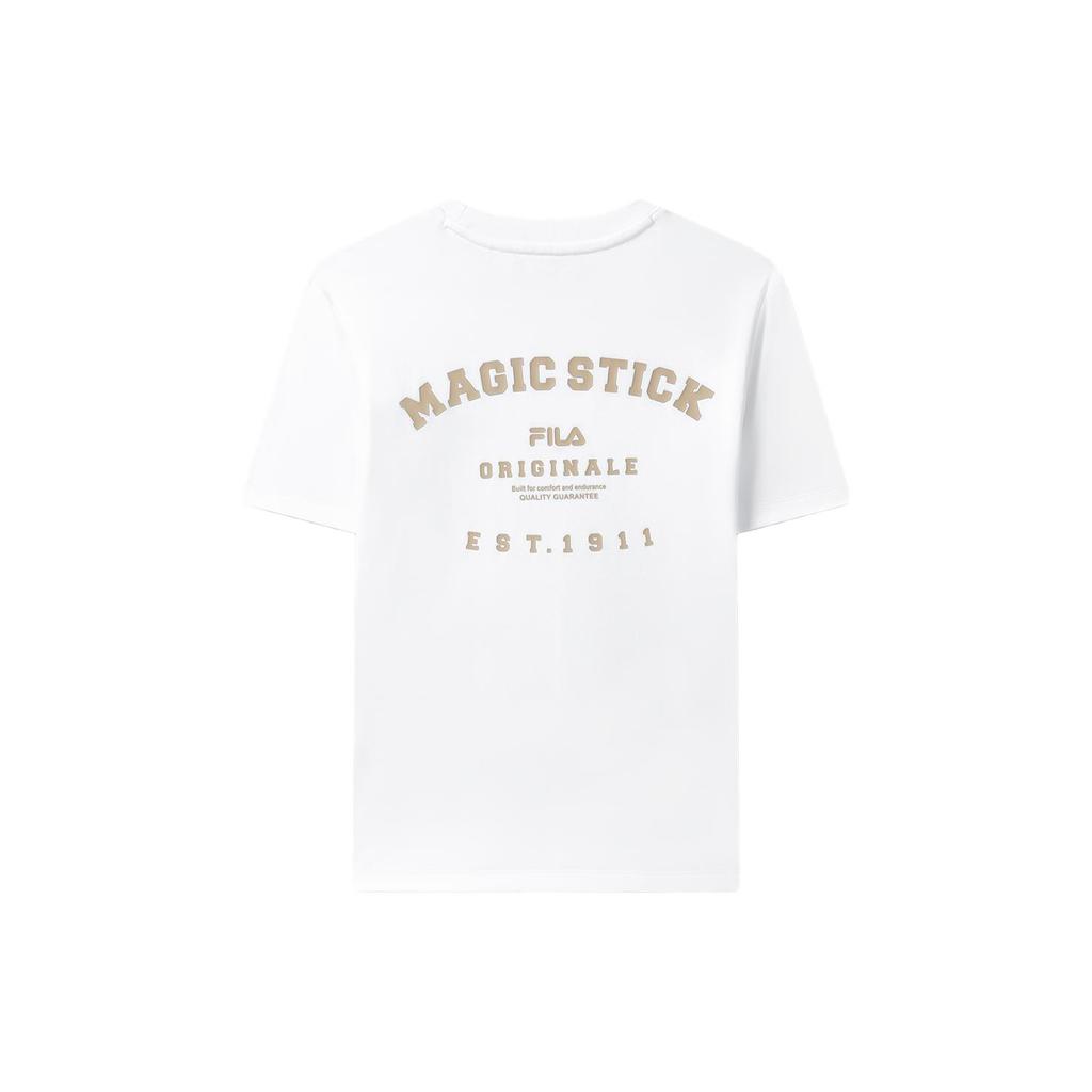 New FILA Set In Sleeve T Shirt Women's White F11W329111F-WT