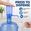 Blue Manual Bellows Water Jug Pump with Spout And3 Detachable Tubes