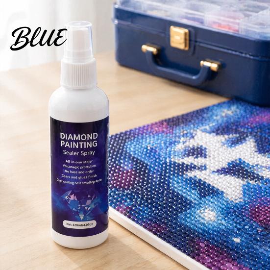 Transparent Protective Film Enhance Luster Sealer Quick-Drying Spray Diamond Art Permanent Glue Quick Drying Adhesive for DIY Crafts Puzzles