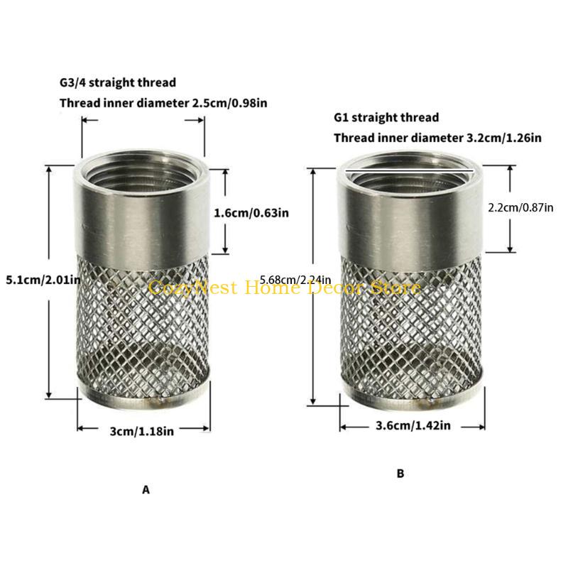 92MF Hose Inlet Strainer Filter for Irrigation Garden High Pressure Hose Water Suction Strainer Garden Hose Inlet Filter