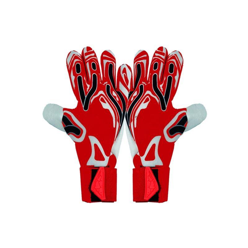 

Goalkeeper Gloves: Thickened Latex, Non-Slip, Durable for Training and Matches Size 8 червоний