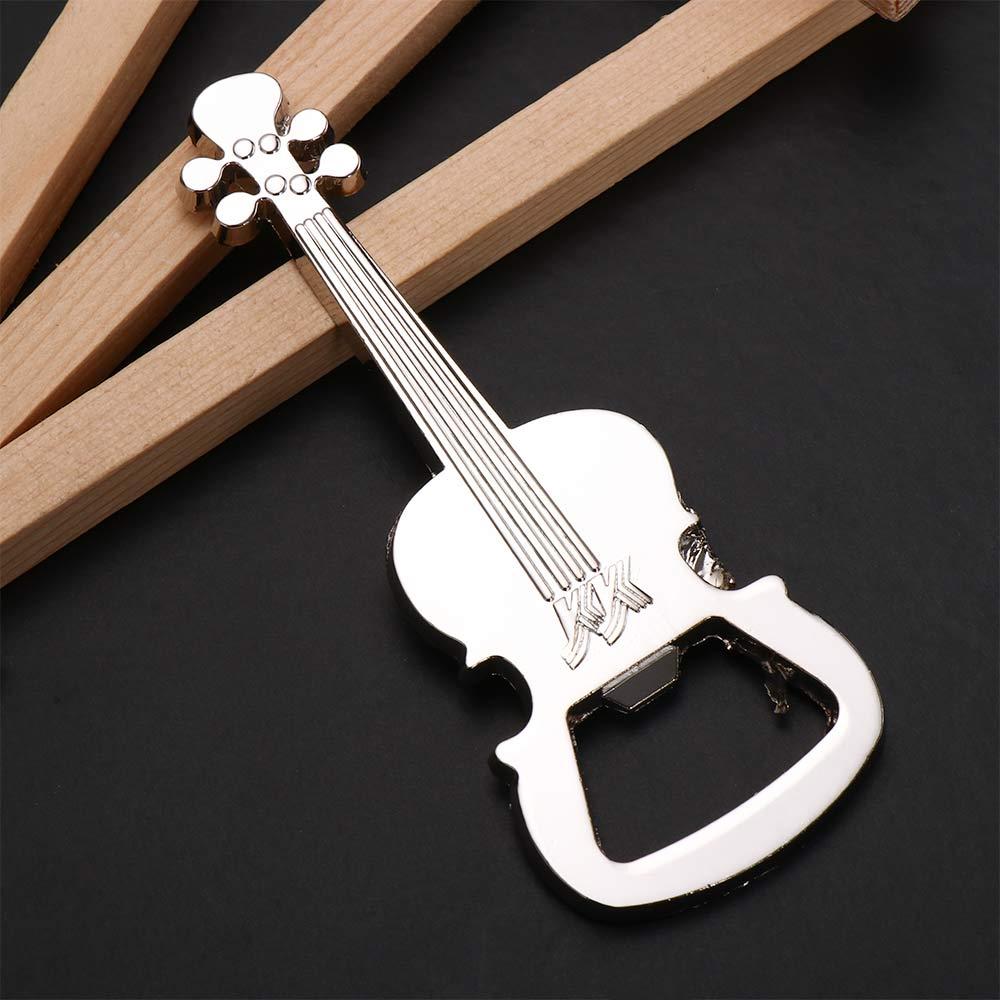 New Metal Guitar Design Guitar Shaped Bottle Opener Zinc Zinc Zinc Alloy Beer Opener Unique Gift