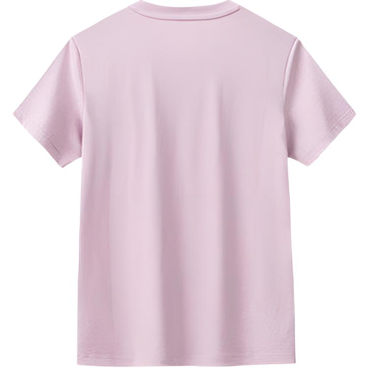 Anta Outdoor Series Solid Color Round Neck Casual Short Sleeve T-Shirt Women Tops 162626104-3