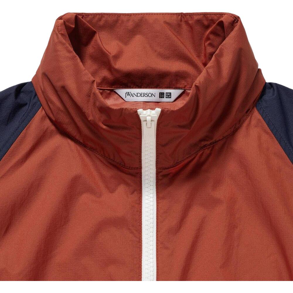 Uniqlo X JW Anderson Collaboration SS23 Spring Summer Series Designer UV Protection Color Block Hooded Jacket Men jackets Coral-Red 453864-15