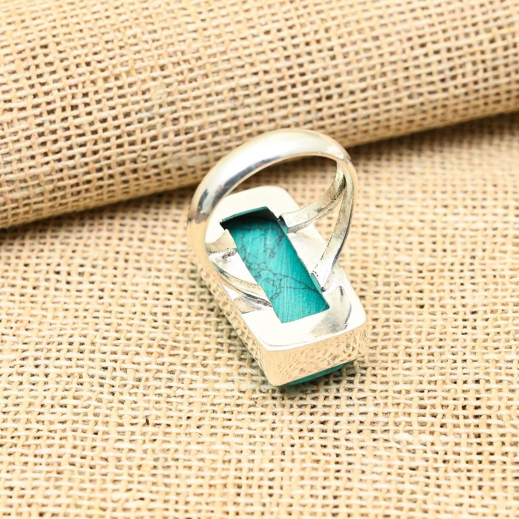 Amazing Santa Rosa Turquoise Gemstone 925 Sterling Silver Handmade Jewelry Ring