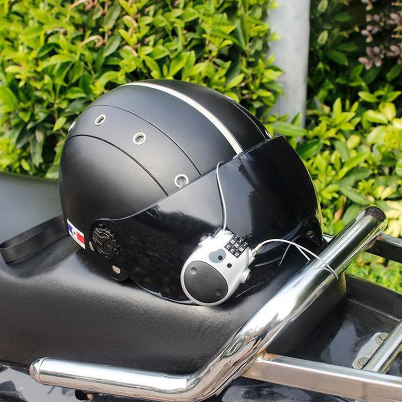 Fahrrad Stahlkabel Zahlenschloss Koffer Auto Schlitten Teleskop Drahtseilschloss Fahrradhelm Hochpräzises Zahlenrad Passwortschloss