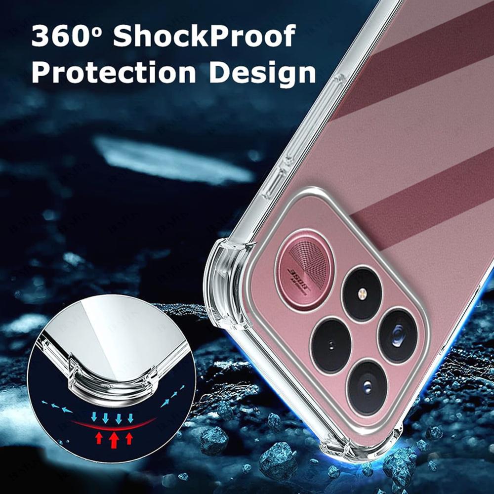 Shockproof Armor Case For Xiaomi POCO F9 Ultra POCOF9 Pro Little F9Ultra F9Pro 5G Clear Silicone Cover Transparent Funda Bumper