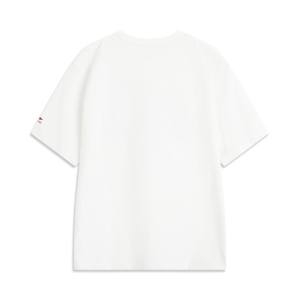 Li Ning Sports Life Collection T Shirt Men's Standard White Autumn AHSV369-5