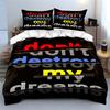Bold multicolor text design. Bedding sets Duvet cover sets Duvet covers Pillowcases(1 * Duvet Cover 2 * Pillowcases without duvet insert)