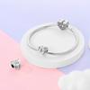 925 Silver Pink Heart-Shaped Bow Charms Beads For Women Fit Bracelet DIY Birthday Party Jewelry Gifts