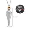 Collana con Bottiglia Magica Vintage Fai da Te Tappo Sughero Pozione Goccia d'Acqua Portafortuna Amuleto Catena per Maglione Gioielli alla Moda Regalo per Ragazze
