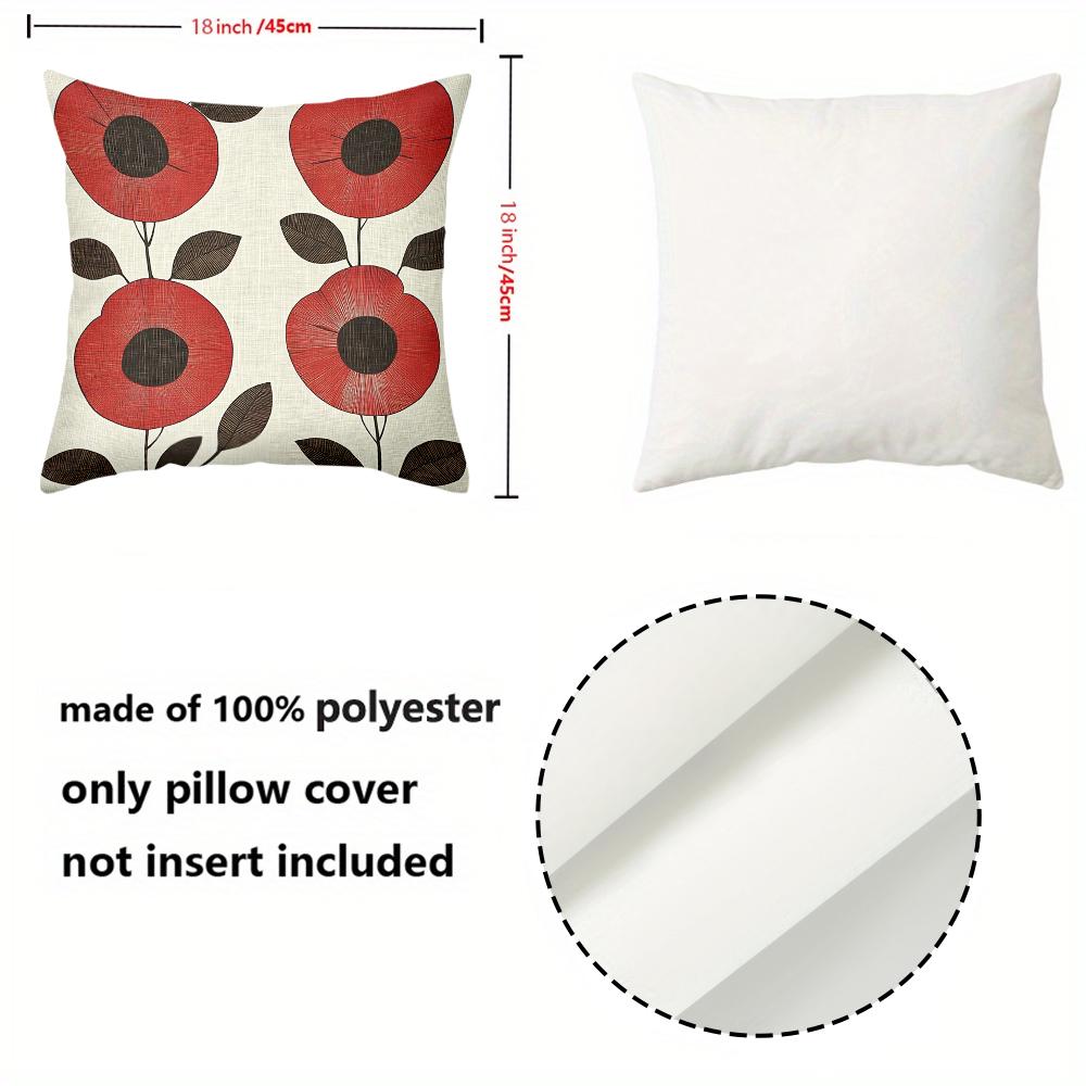 Retro Floral Print Farmhouse Throw Pillow Covers Pattern Cushion Cover Suitable For Sofa Bedroom Car Pillow Cover