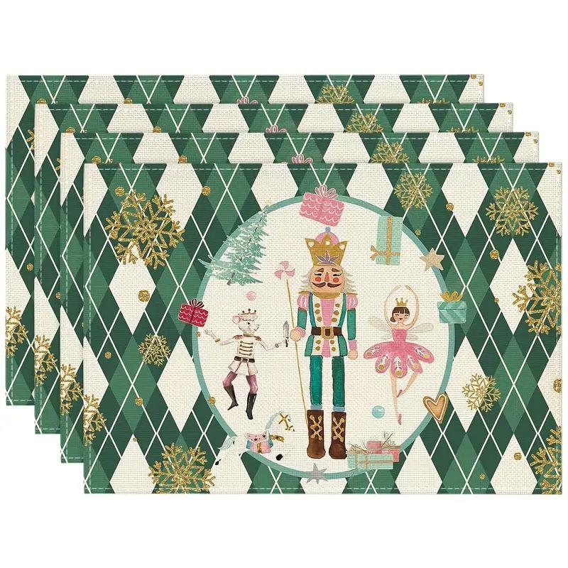 Christmas Series Western Food Table Mats: Multiple Options for Kitchen & Dining Room